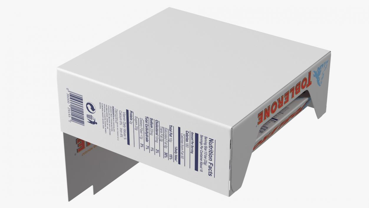 3D model Toblerone White Chocolates Box