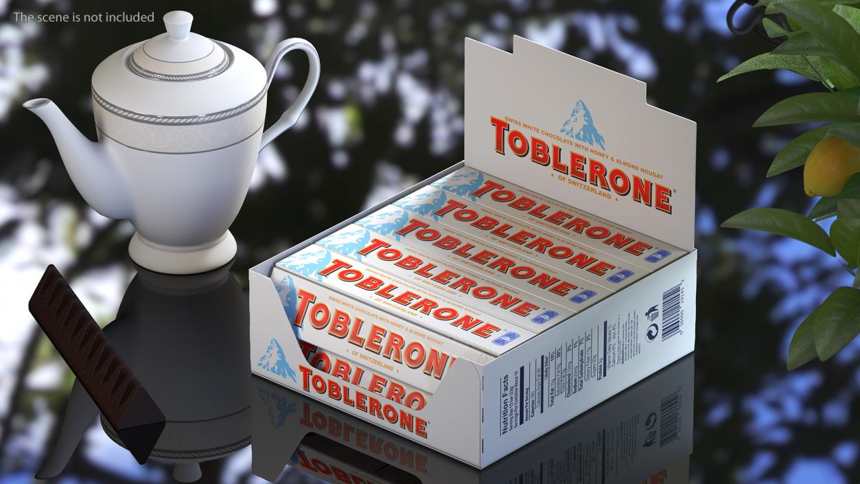 3D model Toblerone White Chocolates Box