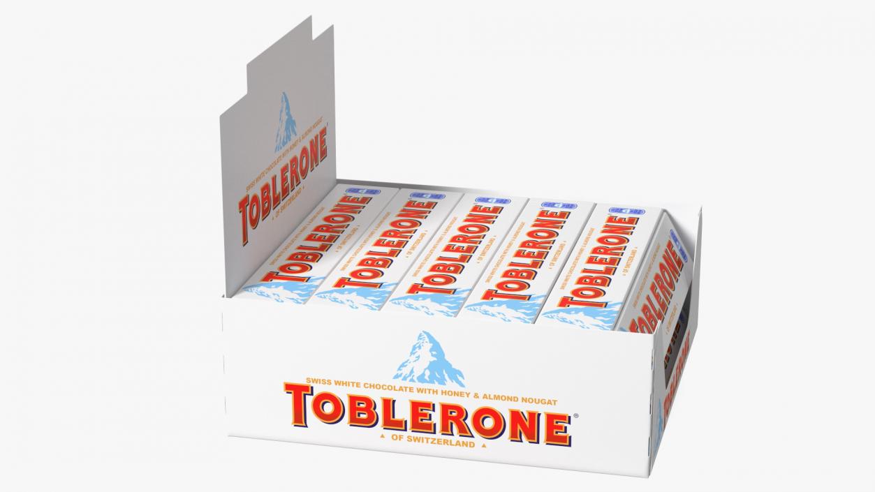 3D model Toblerone White Chocolates Box