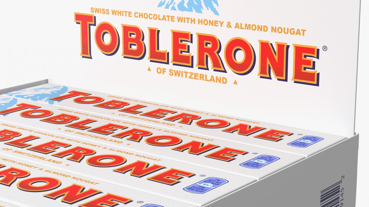 3D model Toblerone White Chocolates Box