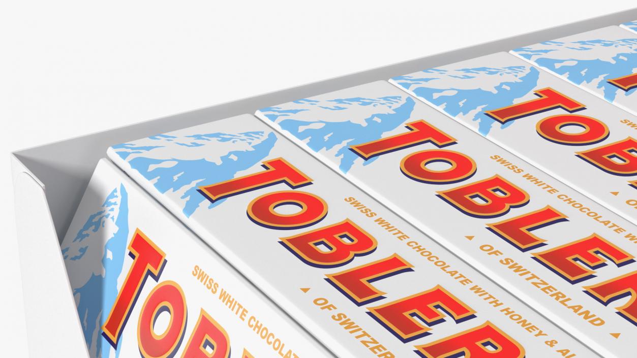 3D model Toblerone White Chocolates Box