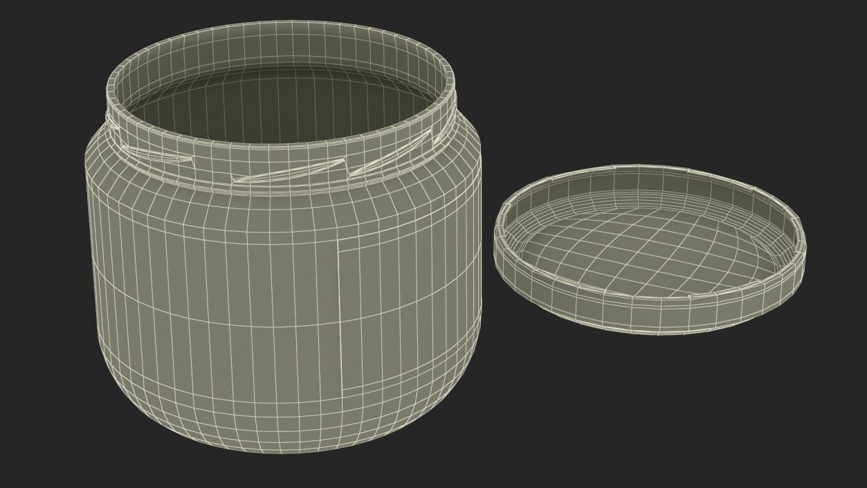 3D Jar Candle with Cover 2 model