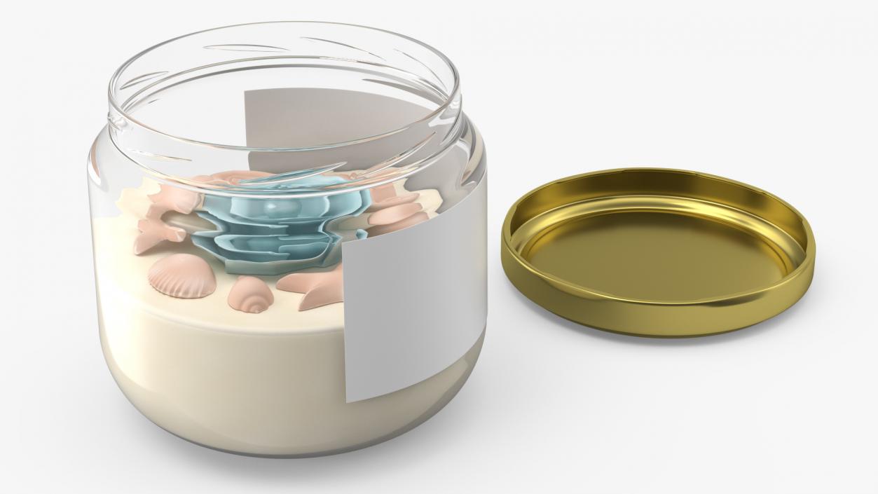 3D Jar Candle with Cover 2 model