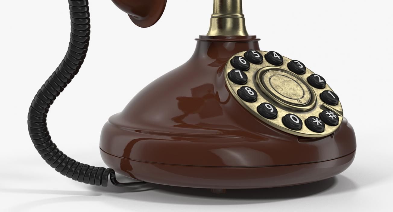 3D model Old Telephone With Rotary Dial