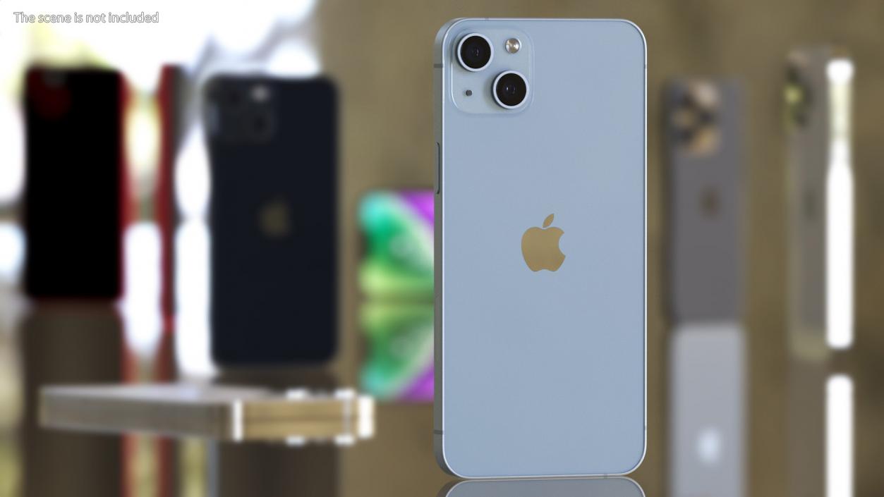 3D model Apple iPhone 14 Plus Blue