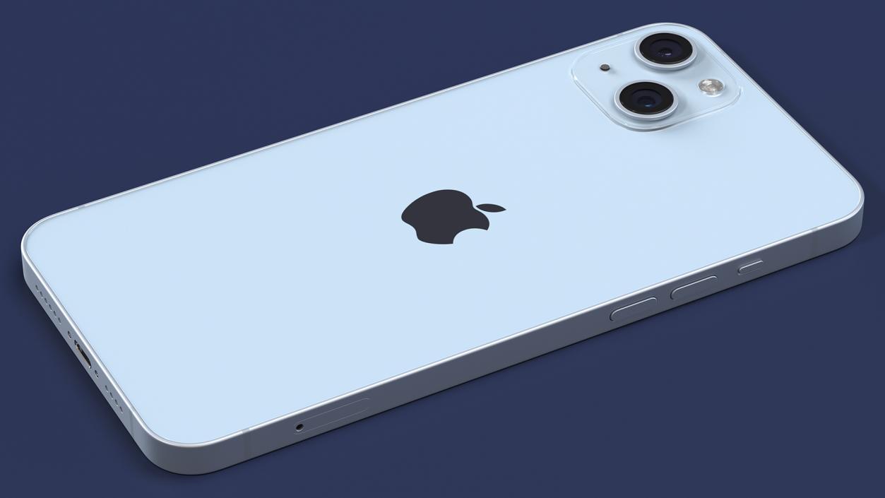 3D model Apple iPhone 14 Plus Blue