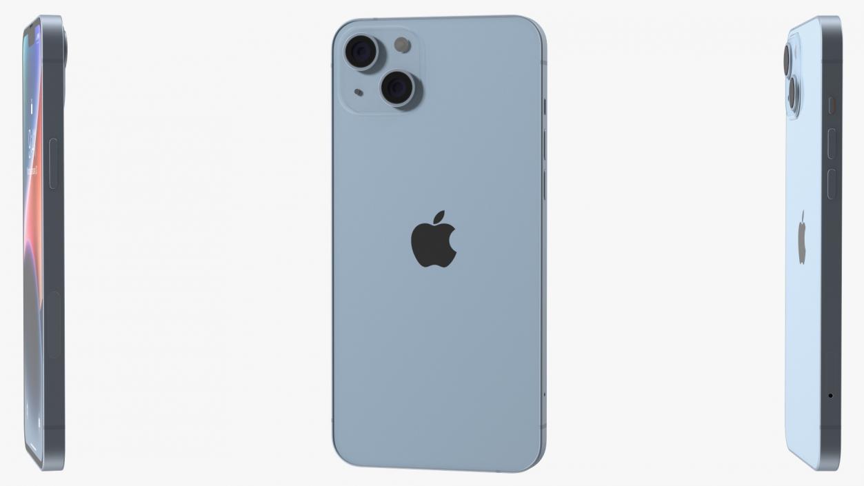 3D model Apple iPhone 14 Plus Blue