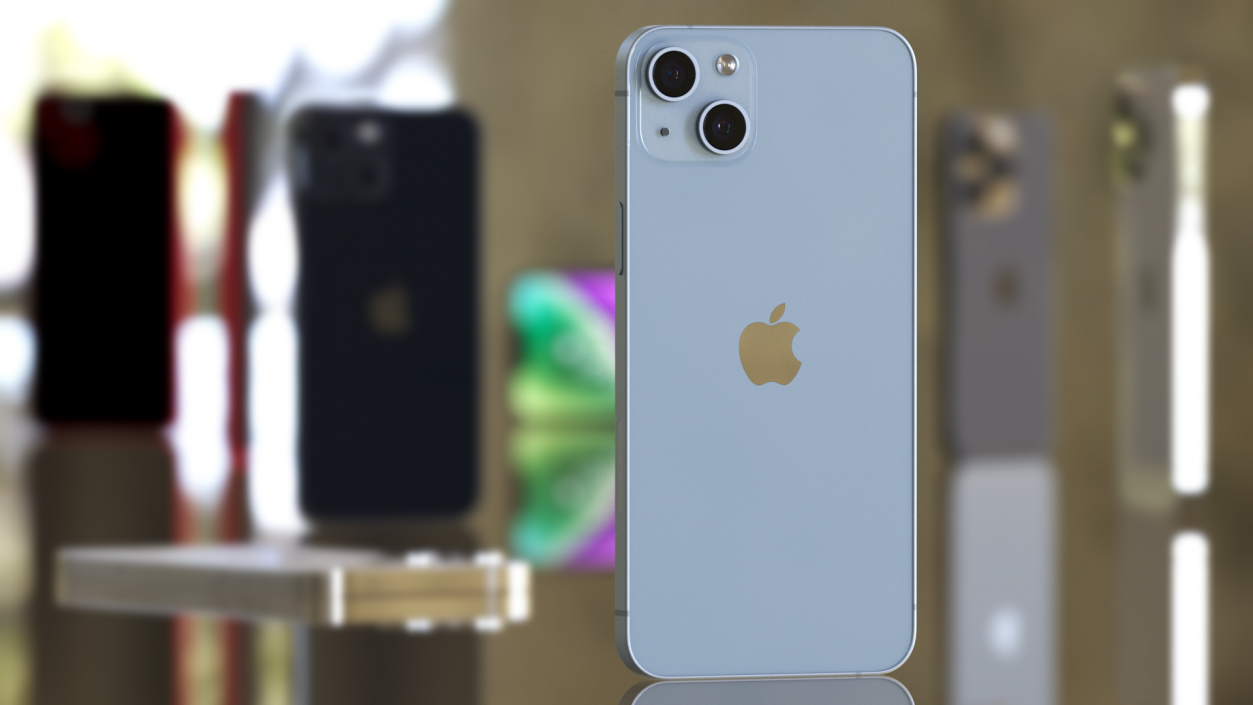 3D model Apple iPhone 14 Plus Blue