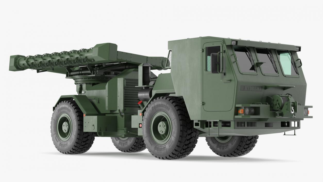 3D Mine Sweeper Vehicle Hydrema 910 Khaki model