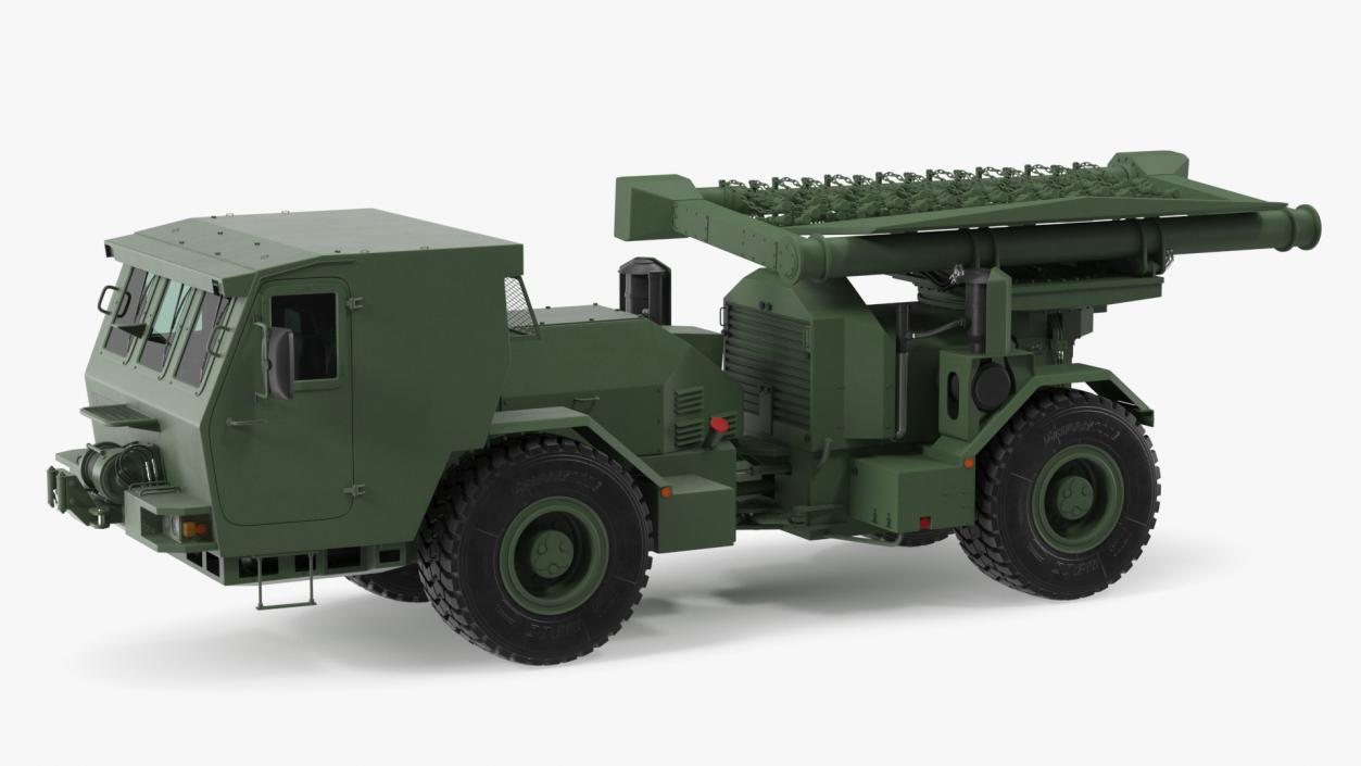 3D Mine Sweeper Vehicle Hydrema 910 Khaki model