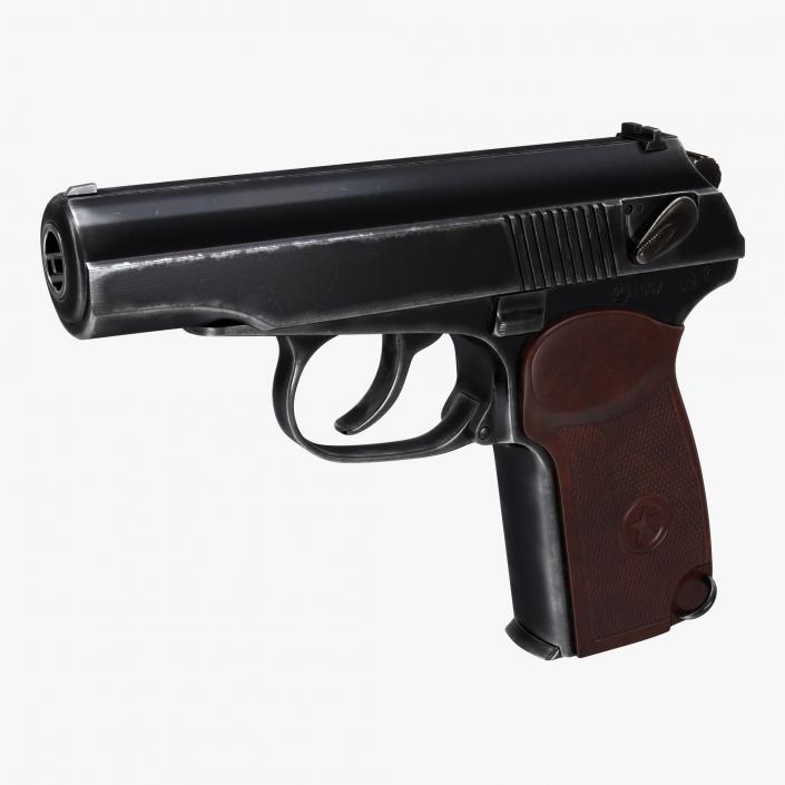 3D Pistols Collection model