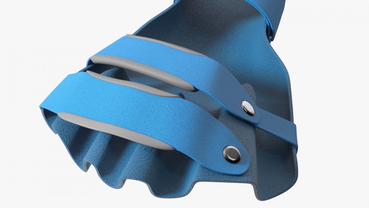 3D Blue Hand Orthosis with Fingers