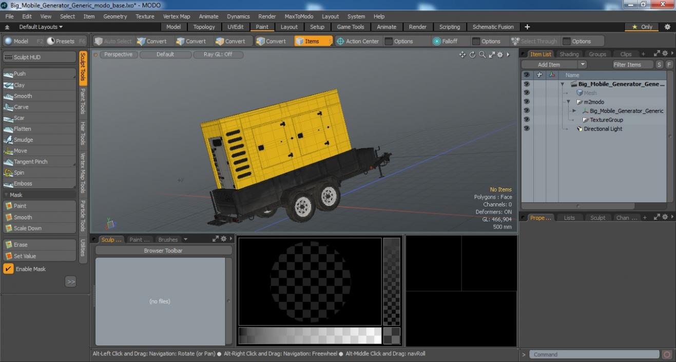 3D Big Mobile Generator Generic model