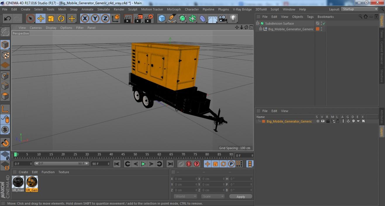 3D Big Mobile Generator Generic model