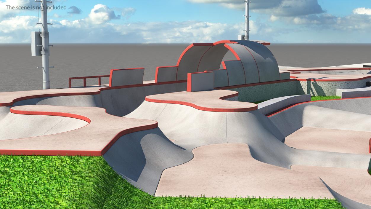 Outdoor Skate Park Fur 3D