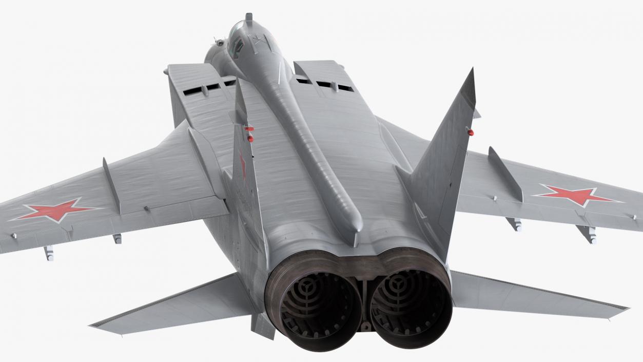 3D Mikoyan MiG-31 Supersonic Interceptor Aircraft Flight model