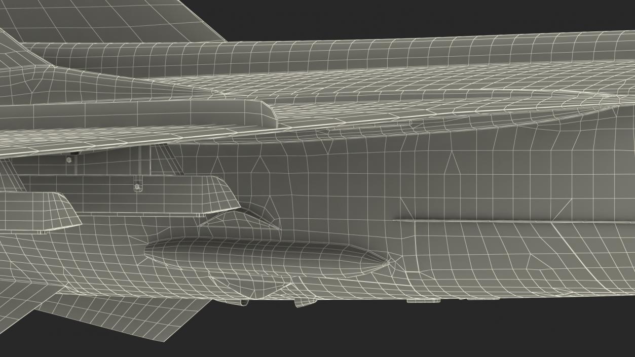 3D Mikoyan MiG-31 Supersonic Interceptor Aircraft Flight model