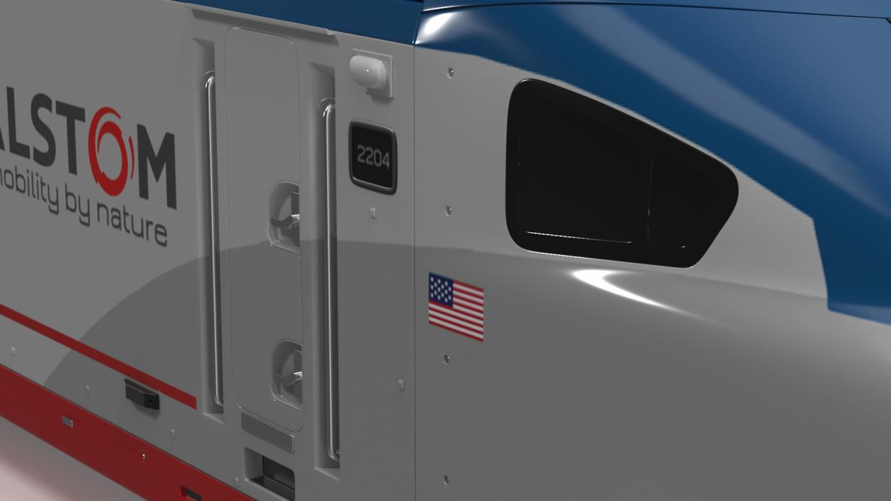 Amtrak Alstom Avelia Liberty Train 3D model