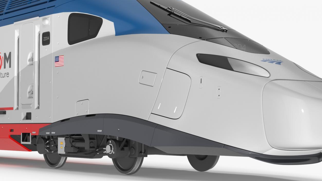 Amtrak Alstom Avelia Liberty Train 3D model