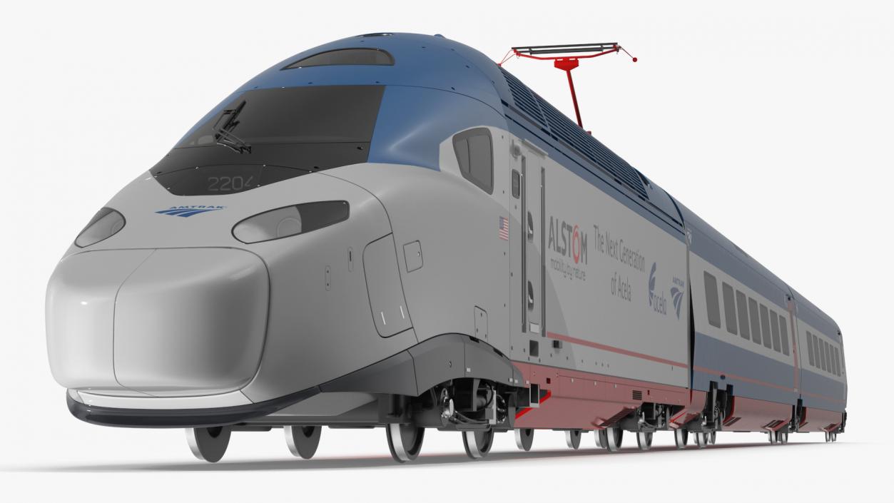 Amtrak Alstom Avelia Liberty Train 3D model