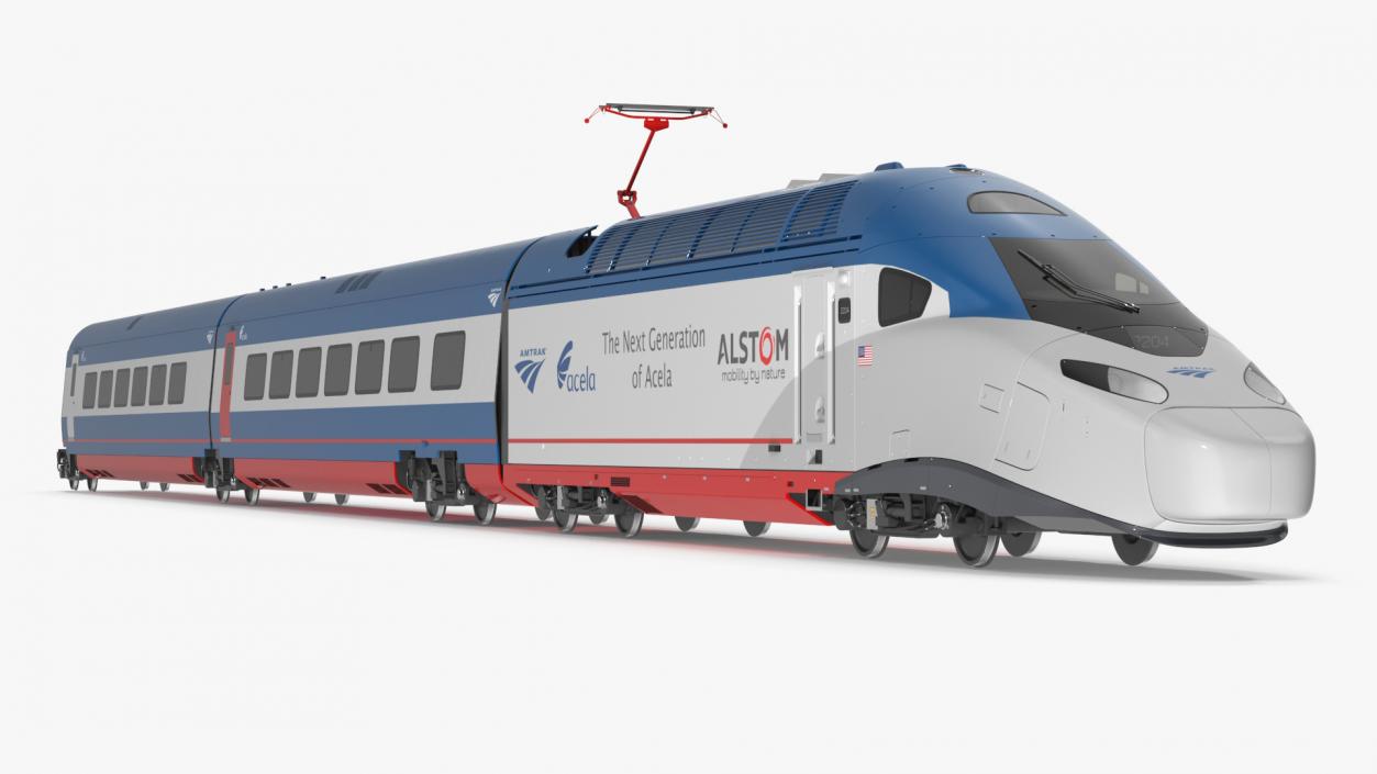 Amtrak Alstom Avelia Liberty Train 3D model