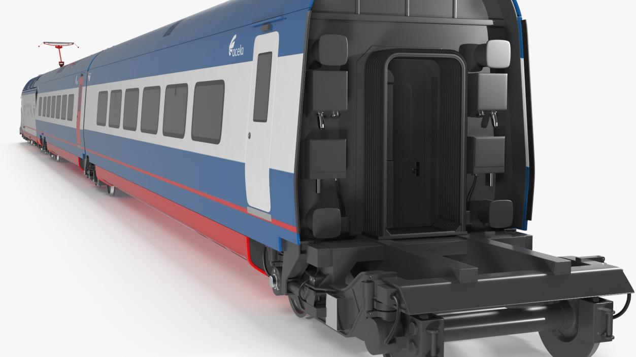 Amtrak Alstom Avelia Liberty Train 3D model