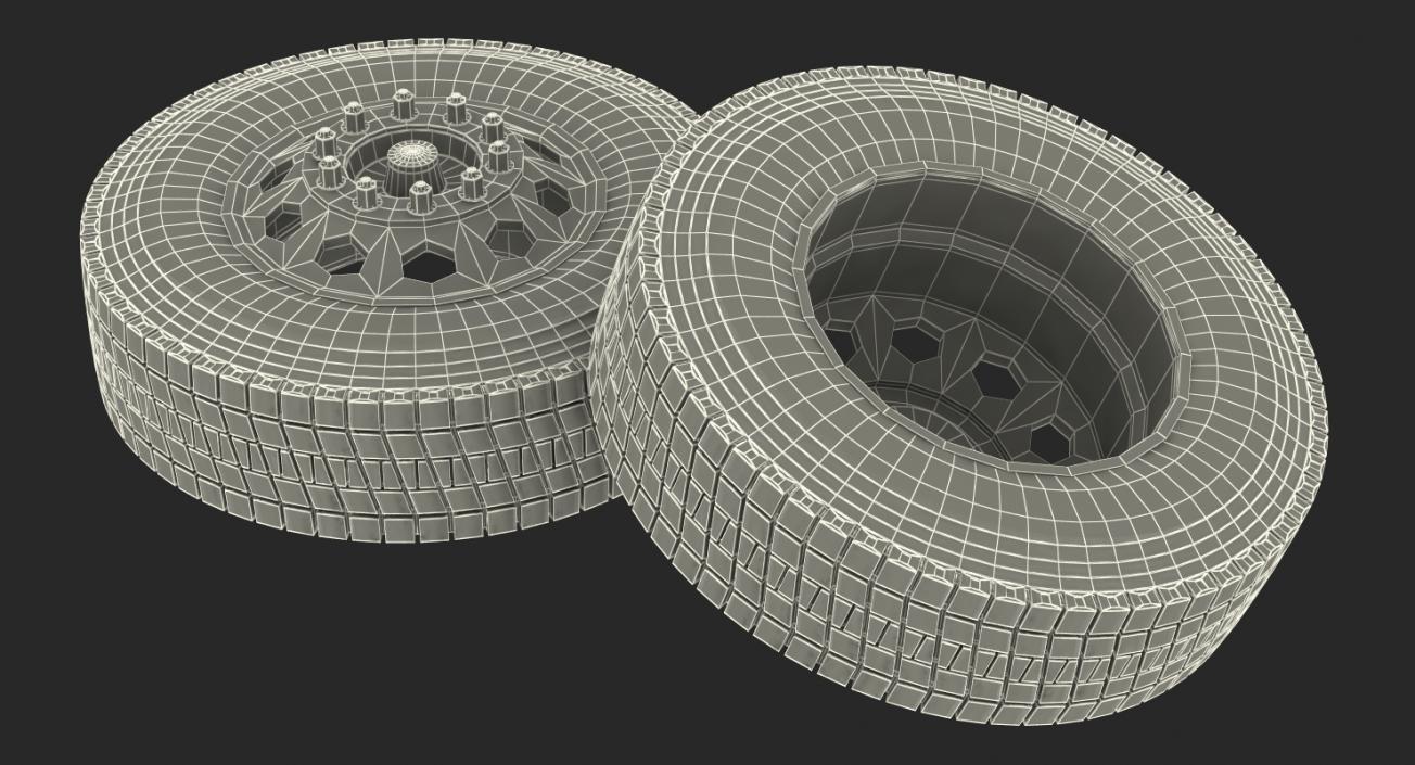 Truck Front Wheel 3D