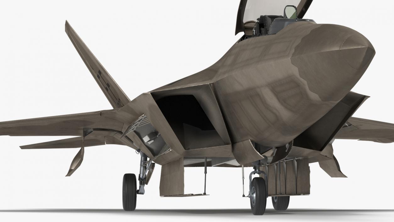 Lockheed Martin F 22 Raptor Rigged 3D model