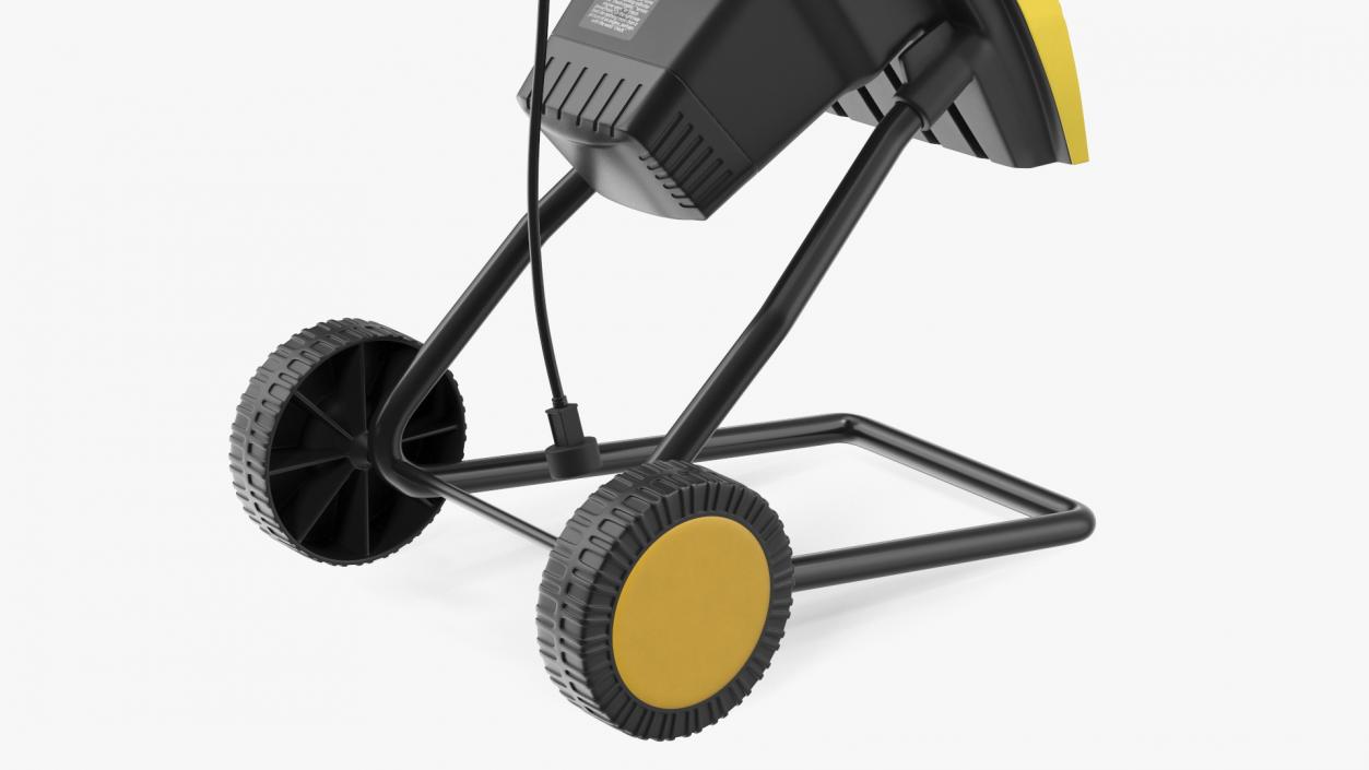 Compact Wood Chipper Landworks Yellow 3D