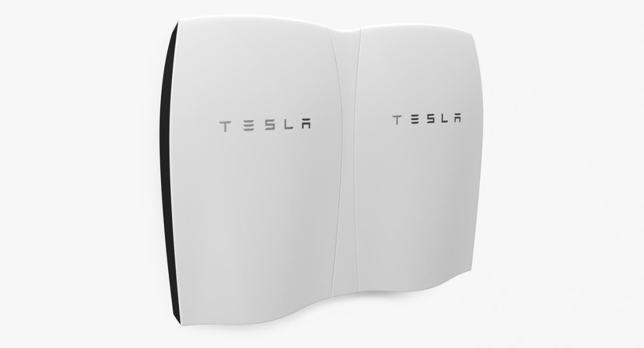 Tesla Powerwall Double Unit 3D