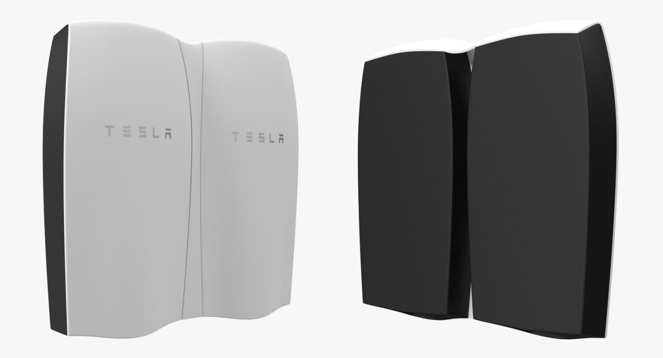 Tesla Powerwall Double Unit 3D