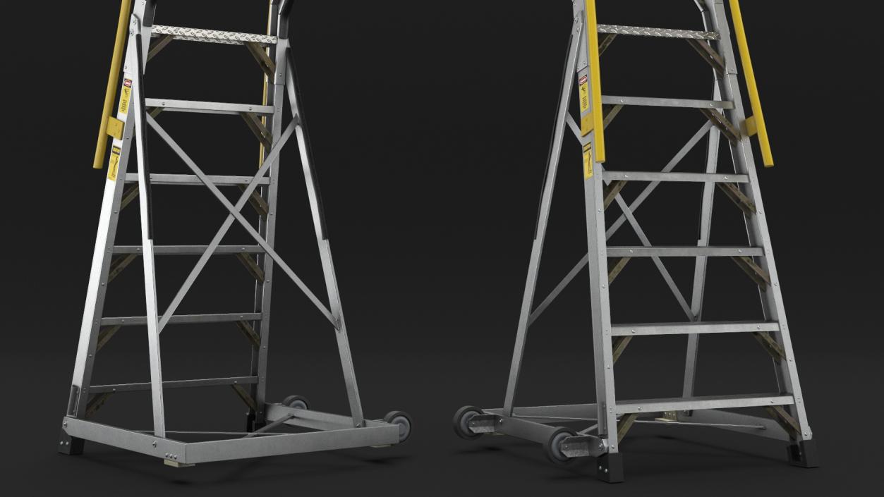 Aircraft Repair Ladder 9 Ft 3D