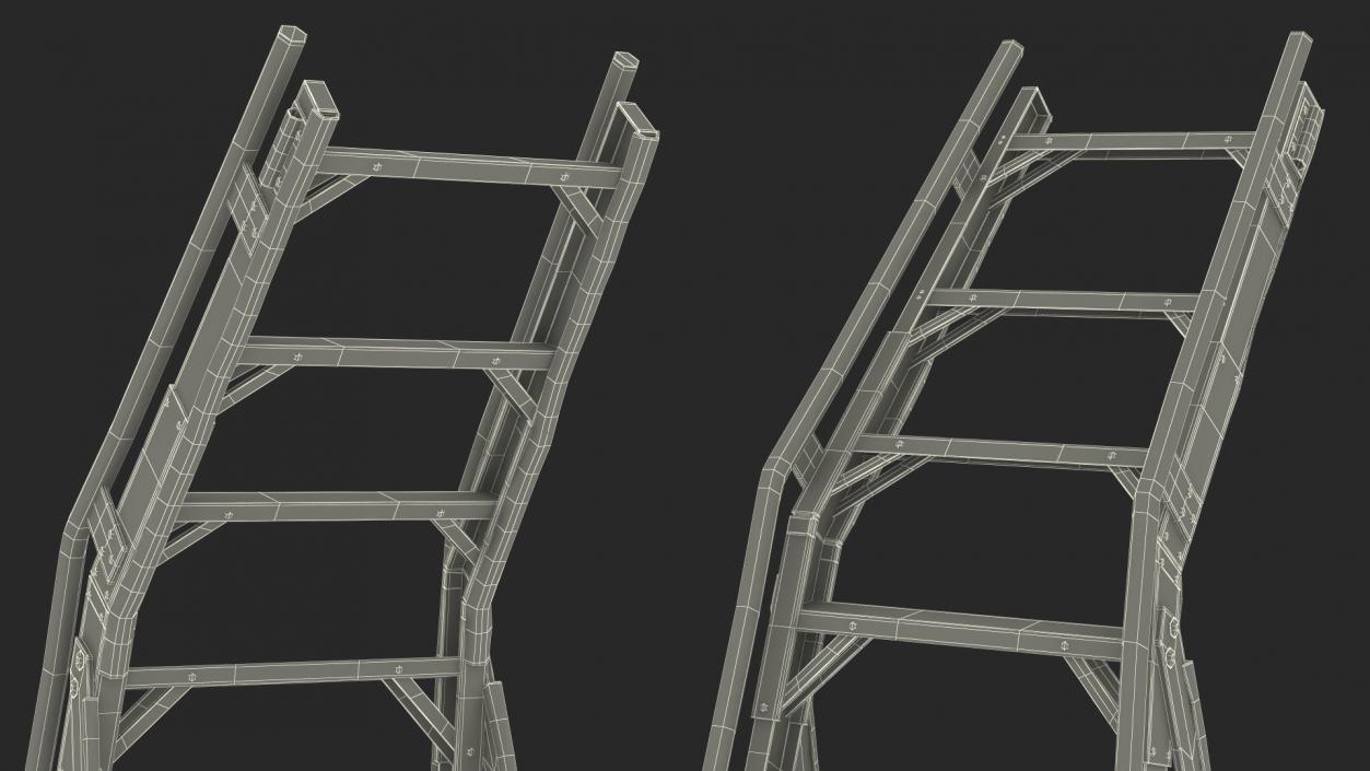 Aircraft Repair Ladder 9 Ft 3D