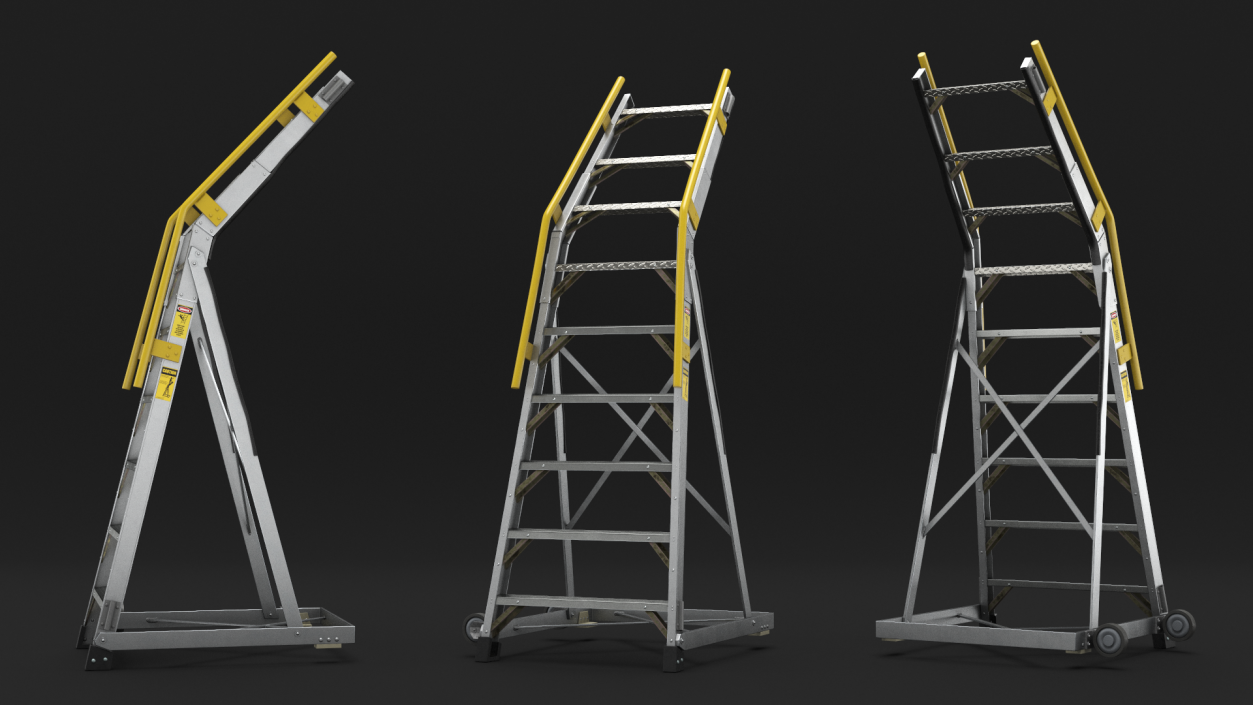 Aircraft Repair Ladder 9 Ft 3D