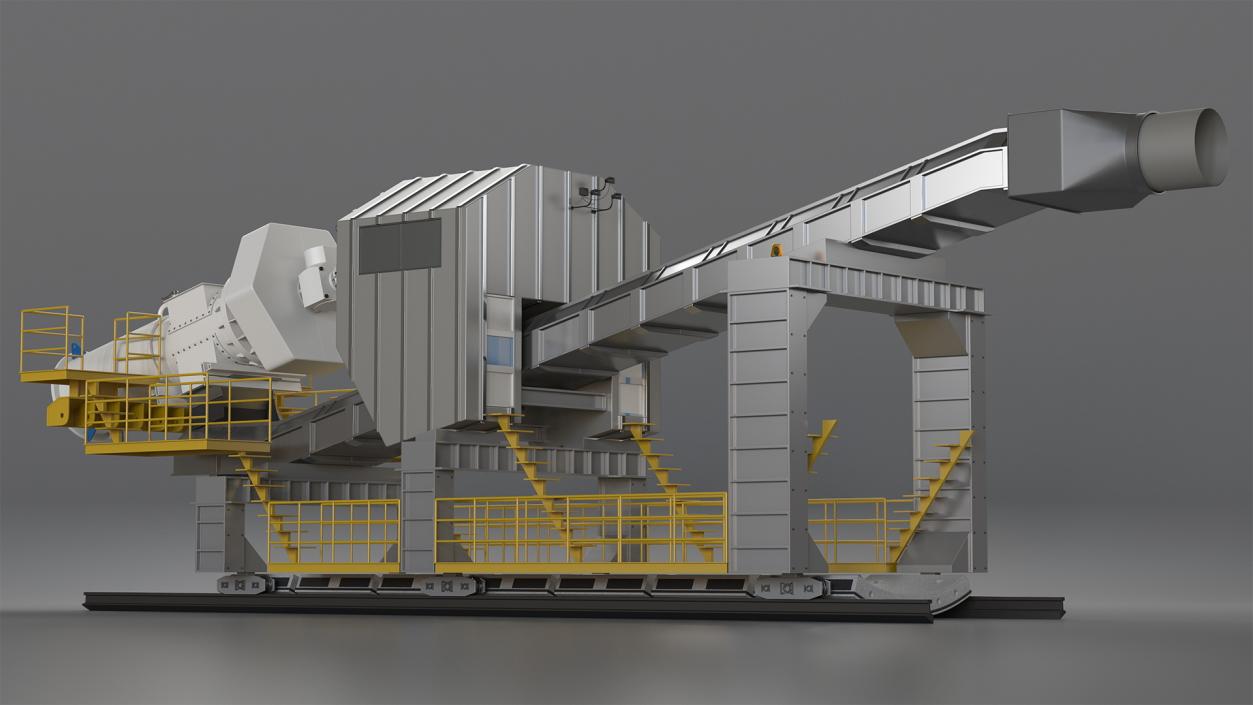 3D model Tunnel Belt Conveyor