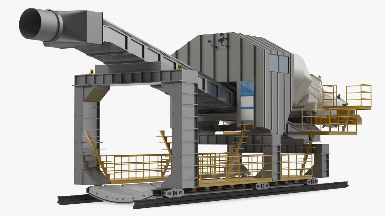 3D model Tunnel Belt Conveyor