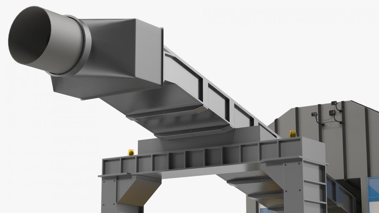 3D model Tunnel Belt Conveyor