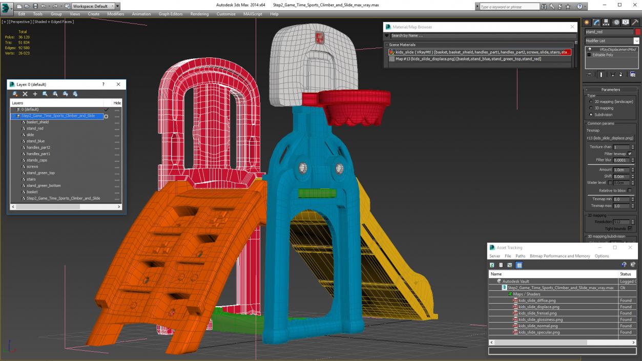 3D model Step2 Game Time Sports Climber and Slide