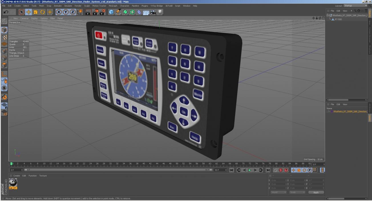 Rhotheta RT 500M SAR Direction Finder System 3D model