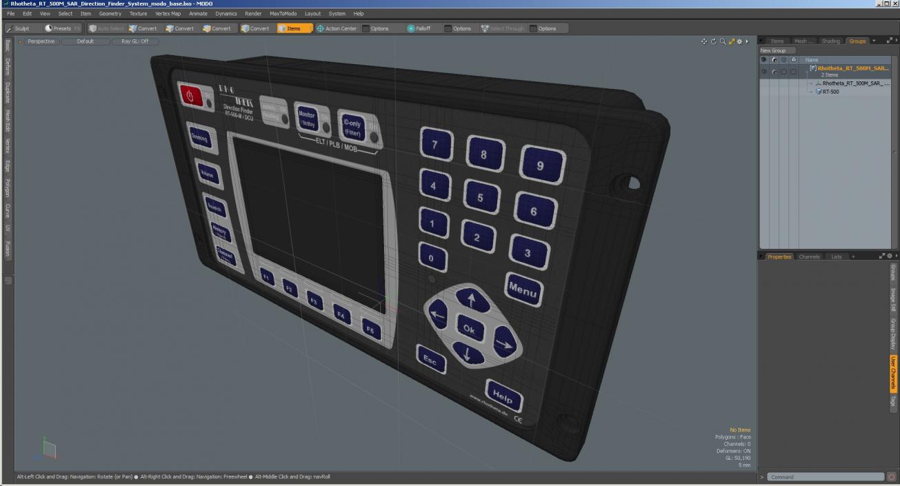 Rhotheta RT 500M SAR Direction Finder System 3D model