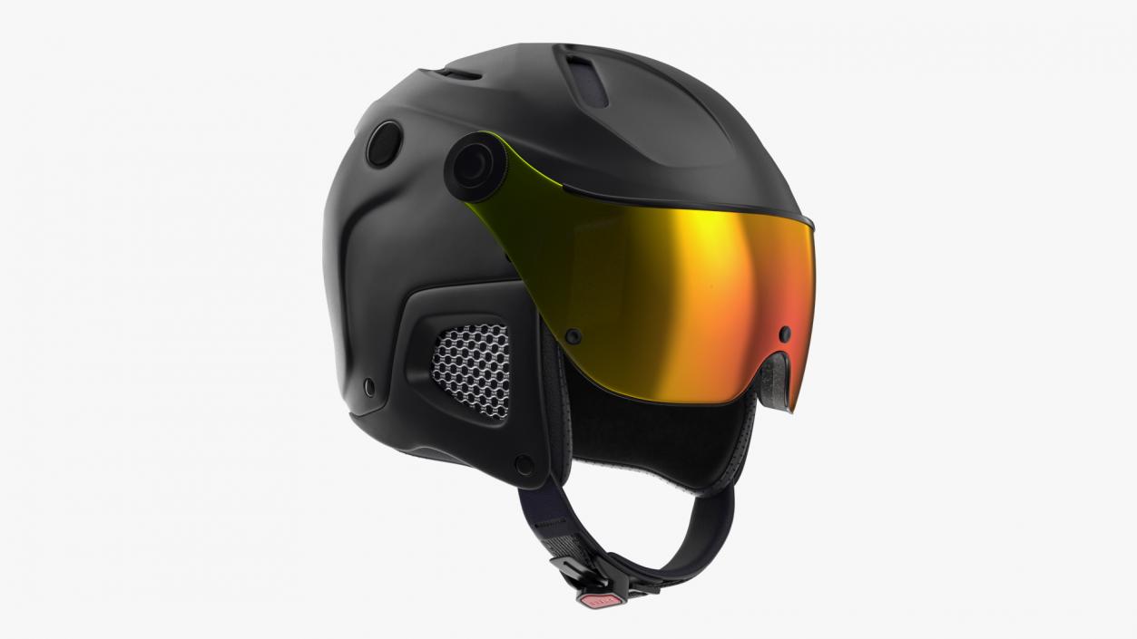 3D Ski Helmet Black