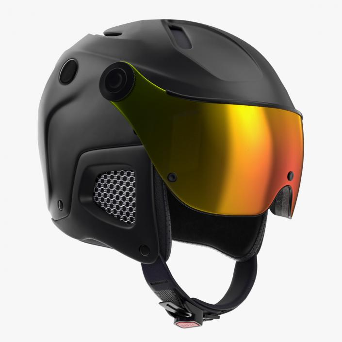 3D Ski Helmet Black