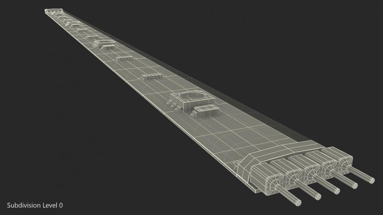 3D LED Strip Bar model