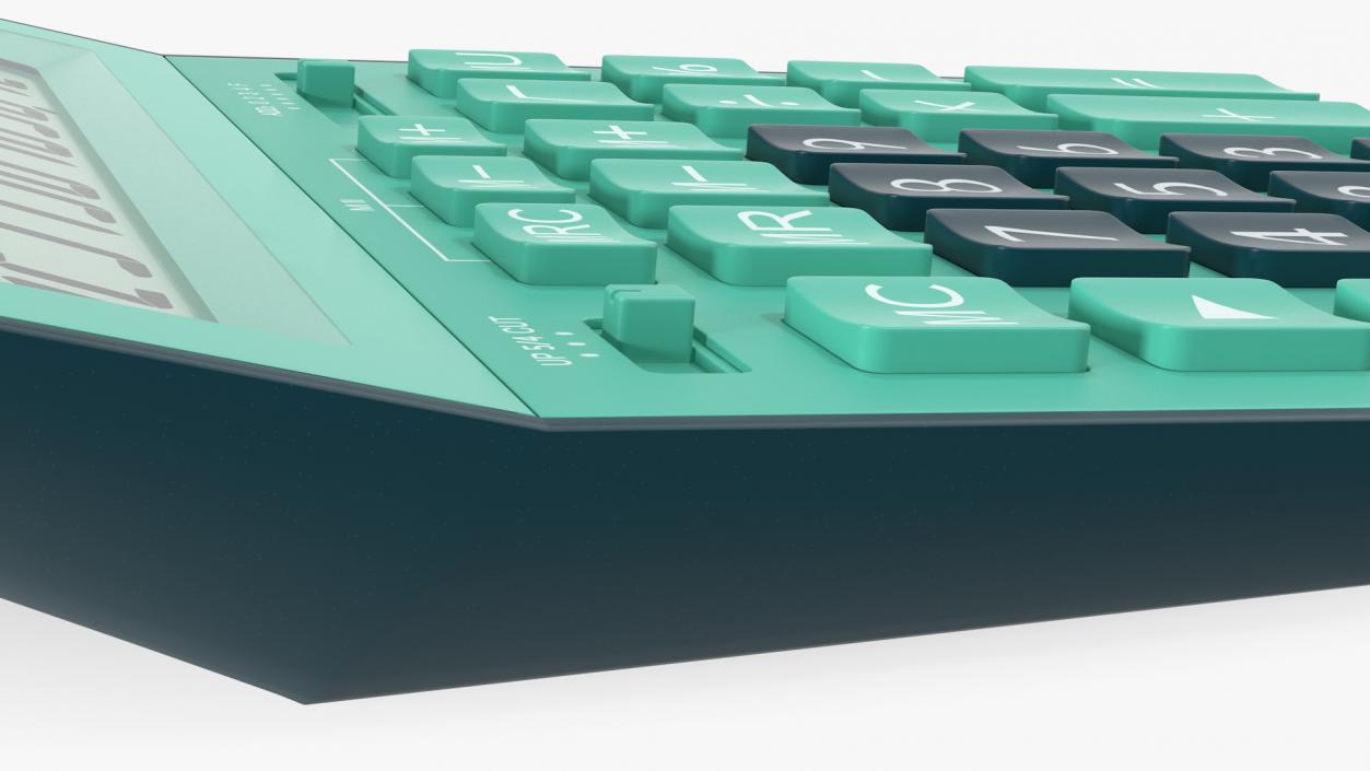 3D Teal Calculator Generic model