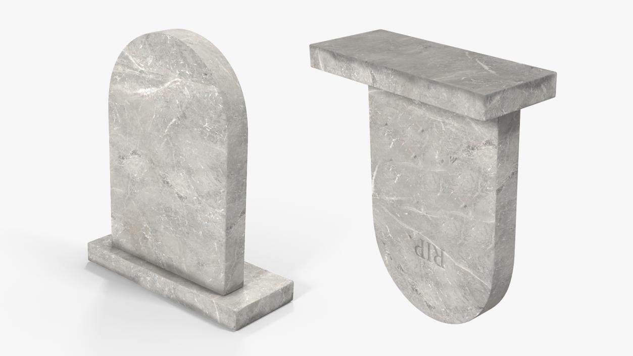 Marble Gravestone 3D