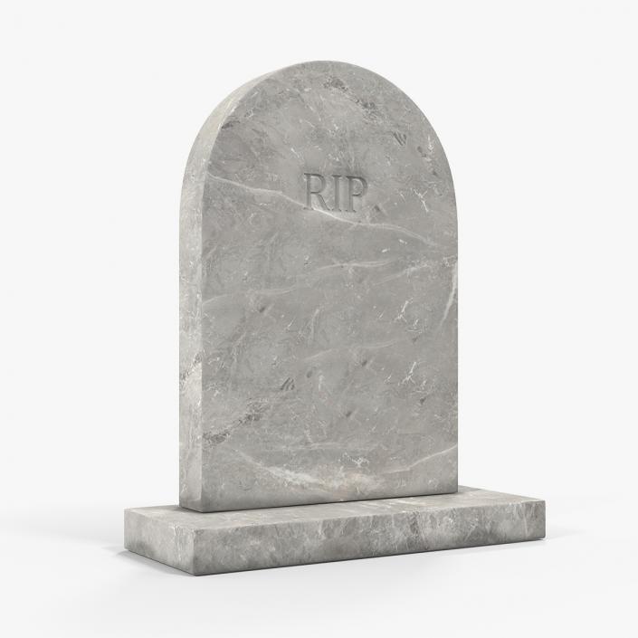 Marble Gravestone 3D