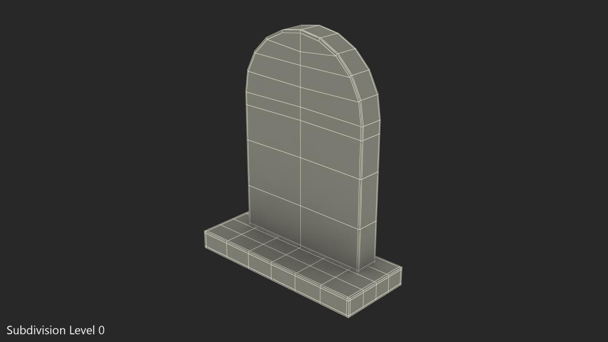 Marble Gravestone 3D