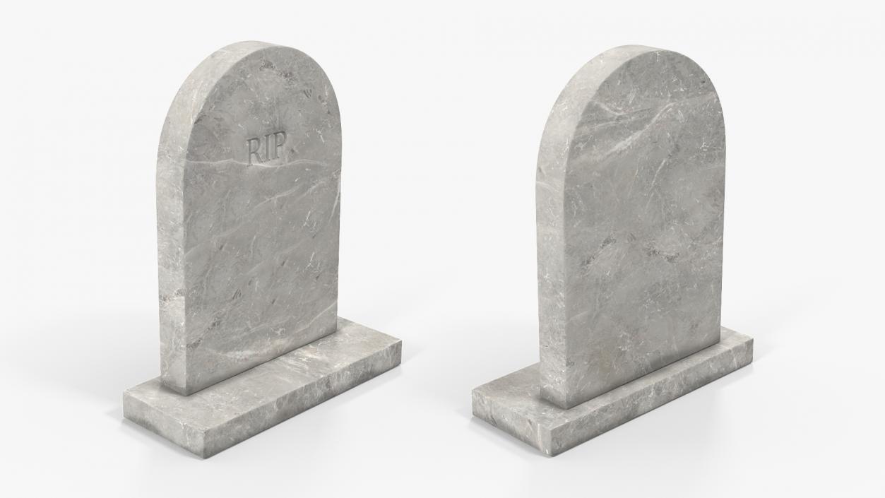 Marble Gravestone 3D