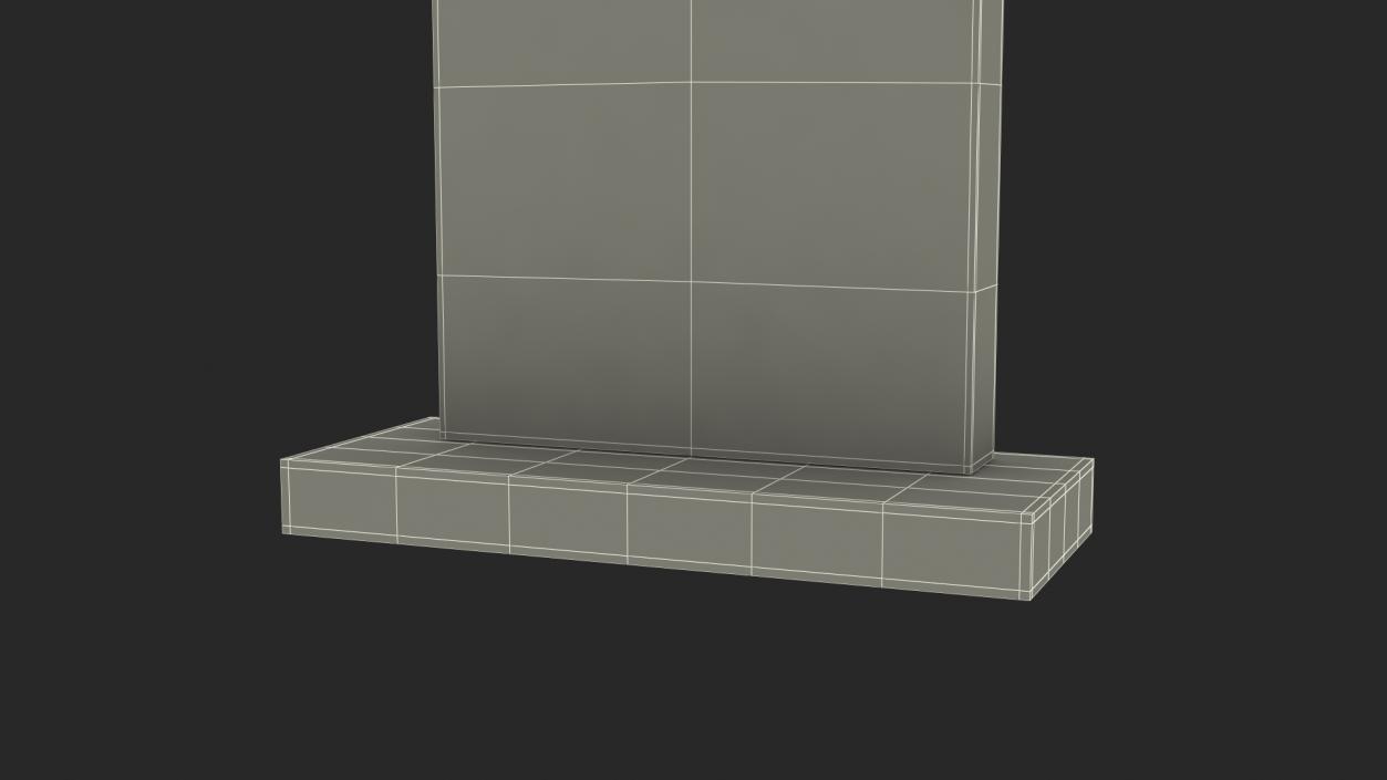 Marble Gravestone 3D