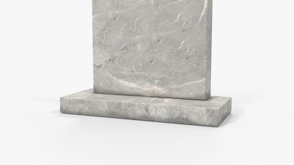 Marble Gravestone 3D